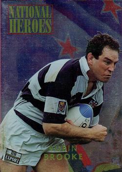 1995 Card Crazy Authentics Rugby Union NPC Superstars - National Heroes #1 Robin Brooke Front